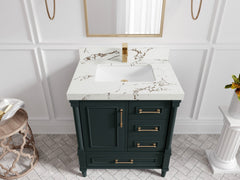 Aberdeen 30 in. W x 22 in. D Single Sink Bathroom Vanity - photo 9