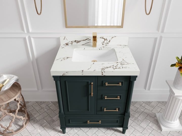 Aberdeen 30 in. W x 22 in. D Single Sink Bathroom Vanity - photo 9