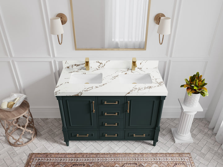Aberdeen 48 in. W x 22 in. D Double Sink Bathroom Vanity - photo 15