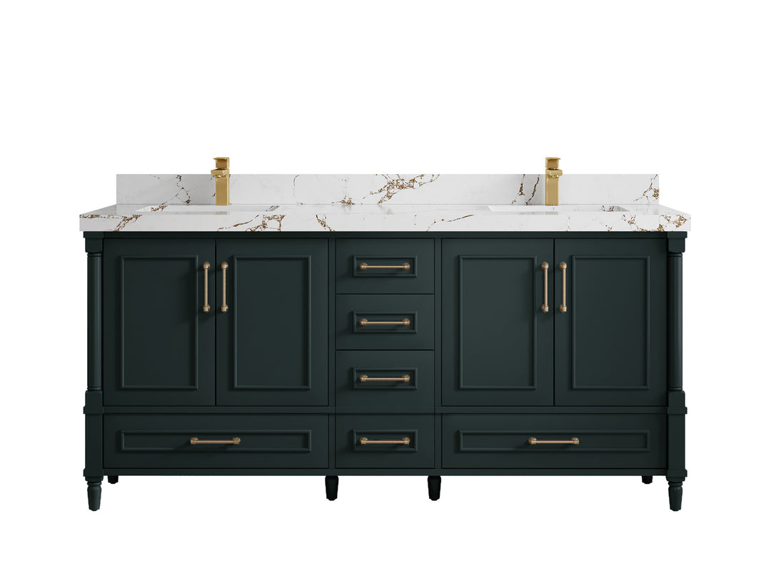 Aberdeen 72 in. W x 22 in. D Double Sink Bathroom Vanity