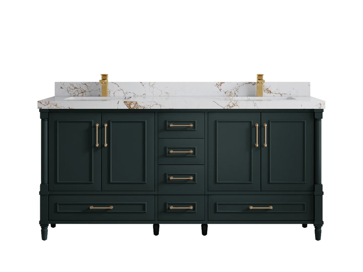 Aberdeen 72 in. W x 22 in. D Double Sink Bathroom Vanity - photo 37