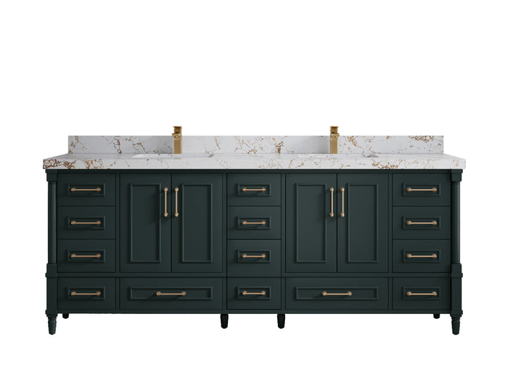 Aberdeen 84 in. W x 22 in. D Double Sink Bathroom Vanity - photo 37
