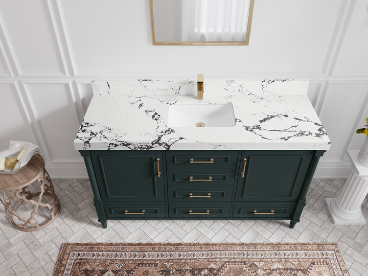 Aberdeen 60 in. W x 22 in. D Single Sink Bathroom Vanity - photo 38