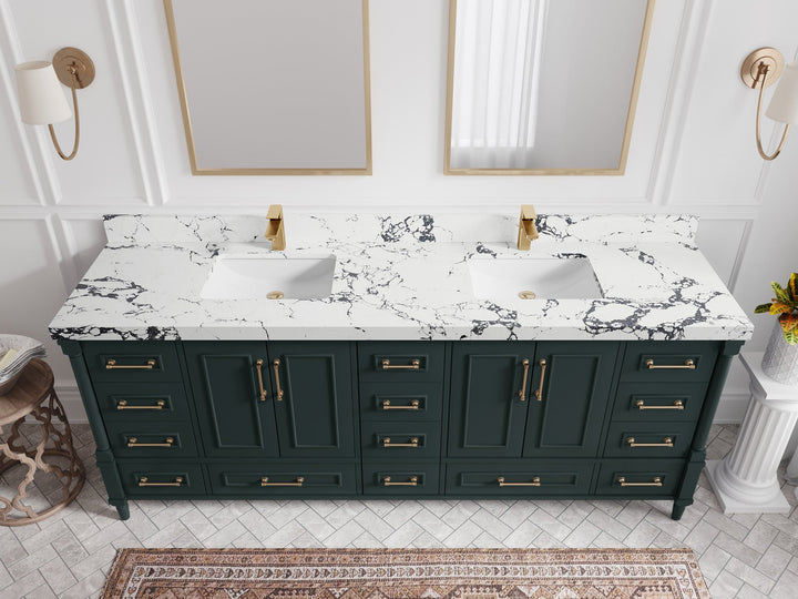 Aberdeen 84 in. W x 22 in. D Double Sink Bathroom Vanity - photo 40