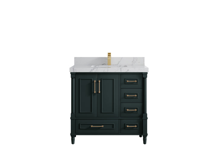 Aberdeen 36 in. W x 22 in. D Center Sink Bathroom Vanity - photo 38