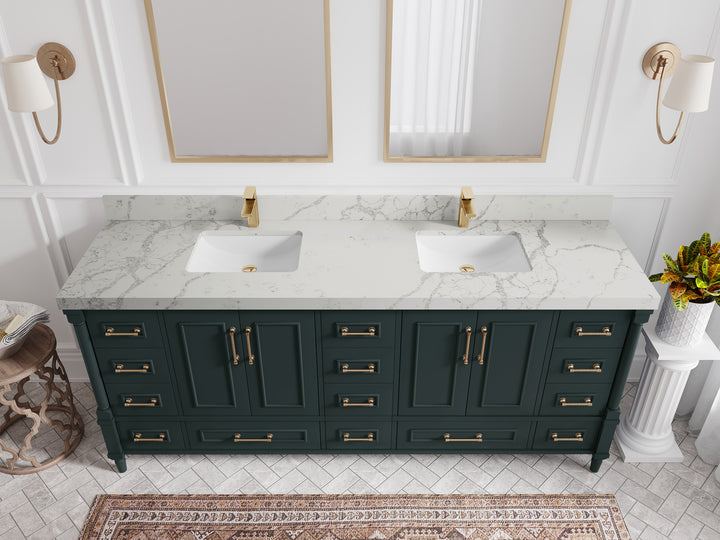 Aberdeen 80 in. W x 22 in. D Double Sink Bathroom Vanity - photo 40