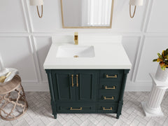 Aberdeen 36 in. W x 22 in. D Left Offset Sink Bathroom Vanity - photo 41