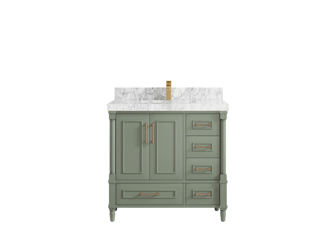 Aberdeen 36 in. W x 22 in. D Center Sink Bathroom Vanity