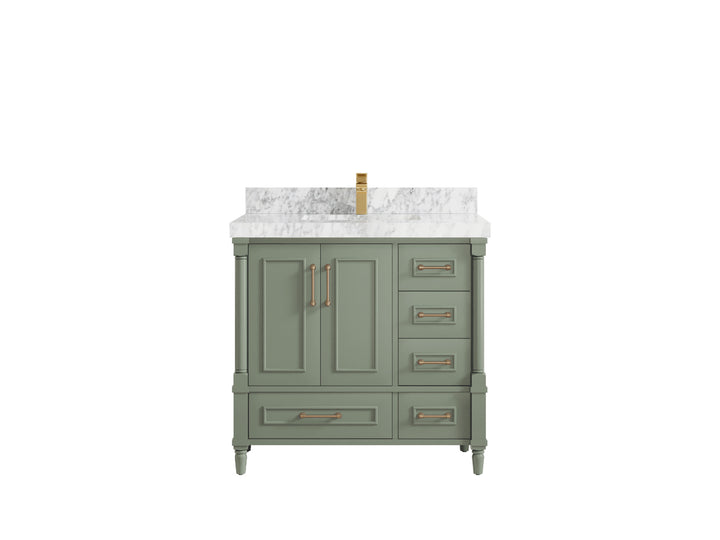 Aberdeen 36 in. W x 22 in. D Center Sink Bathroom Vanity - photo 16