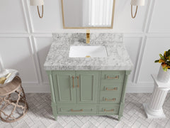 Aberdeen 36 in. W x 22 in. D Center Sink Bathroom Vanity - photo 15