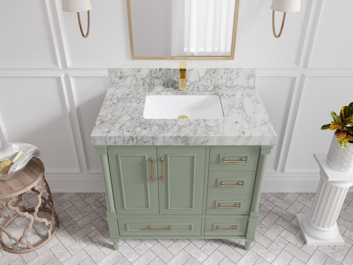 Aberdeen 36 in. W x 22 in. D Center Sink Bathroom Vanity - photo 15