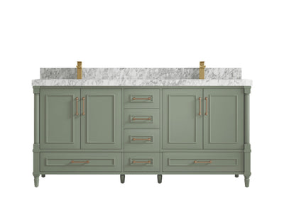 Aberdeen 72 in. W x 22 in. D Double Sink Bathroom Vanity - Willow Bath and Vanity
