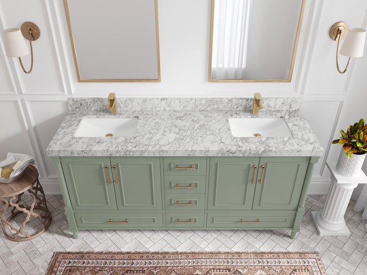 Aberdeen 72 in. W x 22 in. D Double Sink Bathroom Vanity - photo 18