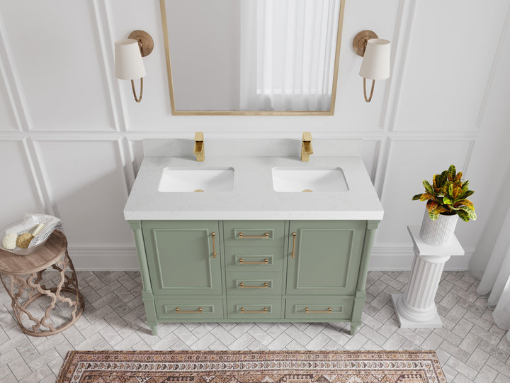 Aberdeen 48 in. W x 22 in. D Double Sink Bathroom Vanity - photo 11