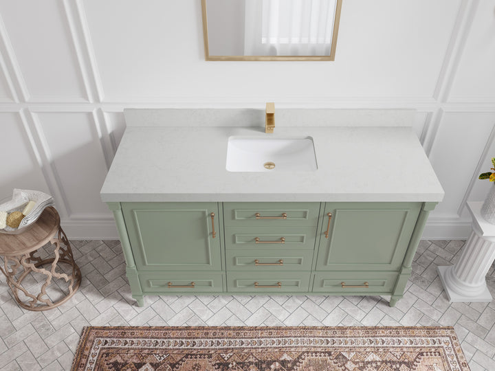 Aberdeen 60 in. W x 22 in. D Single Sink Bathroom Vanity - photo 18