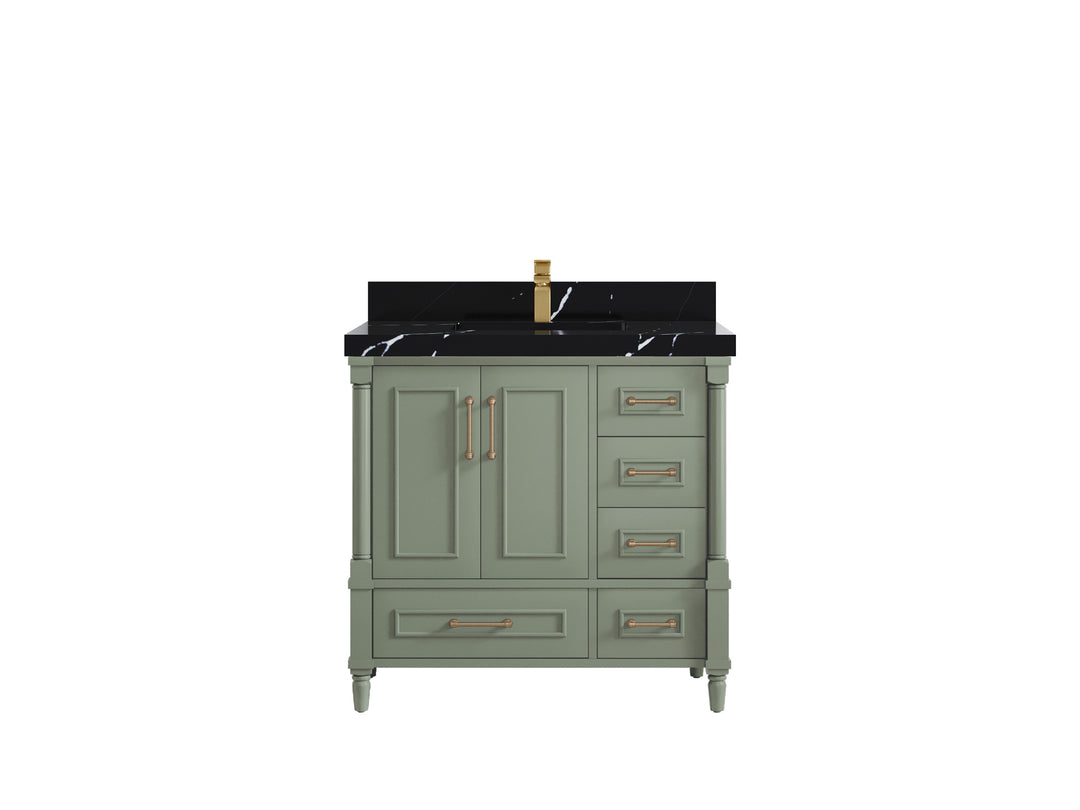 Aberdeen 36 in. W x 22 in. D Center Sink Bathroom Vanity
