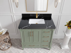 Aberdeen 36 in. W x 22 in. D Center Sink Bathroom Vanity - photo 7