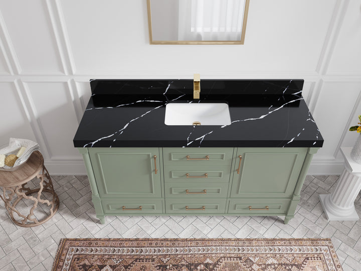 Aberdeen 60 in. W x 22 in. D Single Sink Bathroom Vanity - photo 8