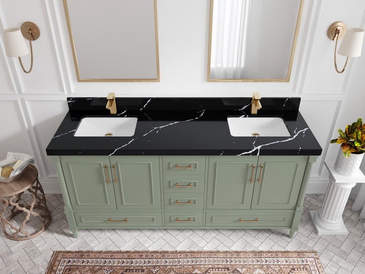 Aberdeen 72 in. W x 22 in. D Double Sink Bathroom Vanity - photo 8
