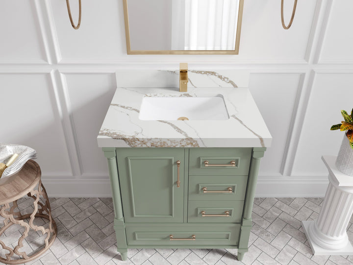 Aberdeen 30 in. W x 22 in. D Single Sink Bathroom Vanity - photo 9