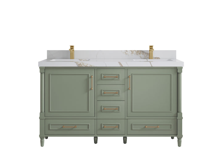 Aberdeen 60 in. W x 22 in. D Double Sink Bathroom Vanity - photo 16