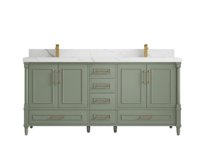 Aberdeen 72 in. W x 22 in. D Double Sink Bathroom Vanity - Willow Bath and Vanity