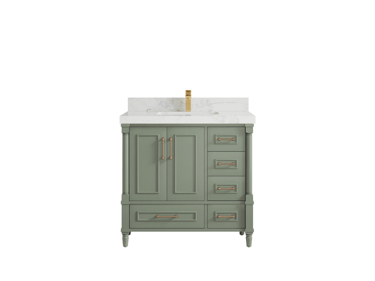 Aberdeen 36 in. W x 22 in. D Center Sink Bathroom Vanity