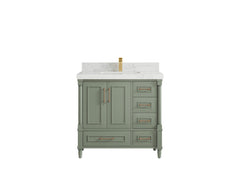 Aberdeen 36 in. W x 22 in. D Center Sink Bathroom Vanity - photo 1