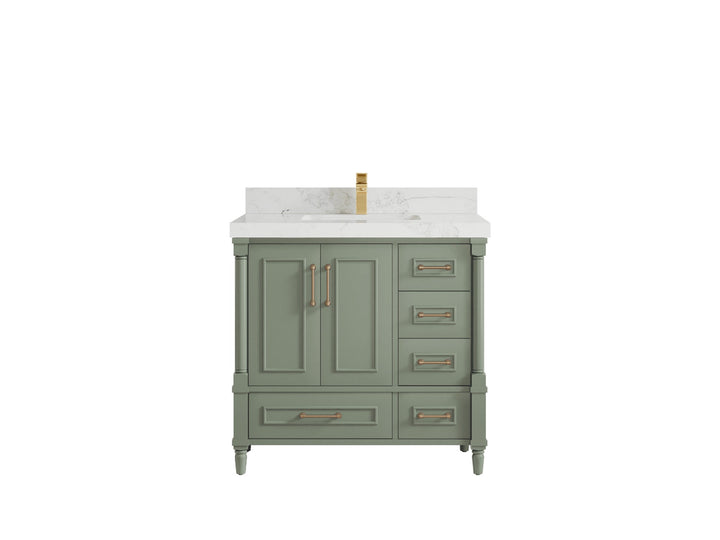 Aberdeen 36 in. W x 22 in. D Center Sink Bathroom Vanity - photo 1