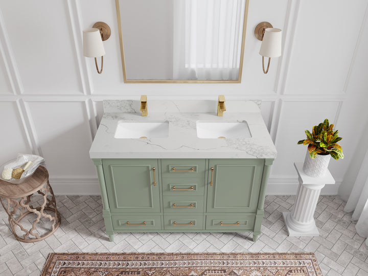 Aberdeen 48 in. W x 22 in. D Double Sink Bathroom Vanity - photo 9