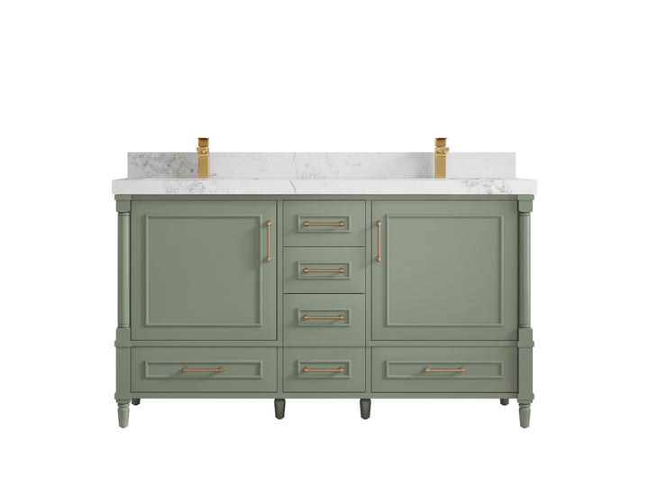 Aberdeen 60 in. W x 22 in. D Double Sink Bathroom Vanity - photo 20