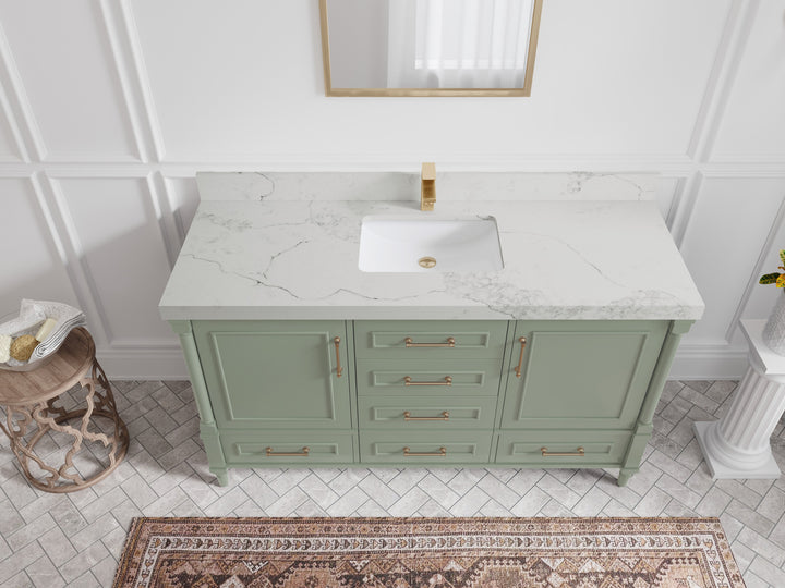 Aberdeen 60 in. W x 22 in. D Single Sink Bathroom Vanity - photo 14