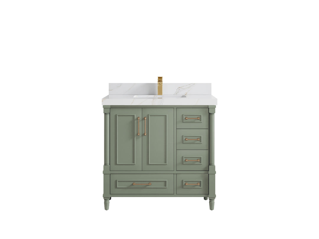 Aberdeen 36 in. W x 22 in. D Center Sink Bathroom Vanity