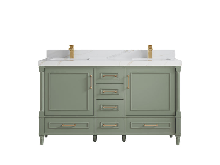 Aberdeen 60 in. W x 22 in. D Double Sink Bathroom Vanity - photo 22