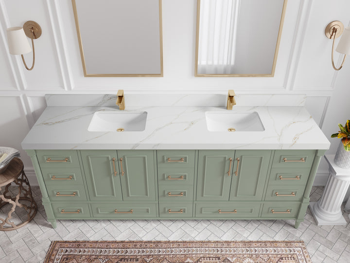 Aberdeen 84 in. W x 22 in. D Double Sink Bathroom Vanity - photo 16