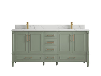 Aberdeen 72 in. W x 22 in. D Double Sink Bathroom Vanity - Willow Bath and Vanity