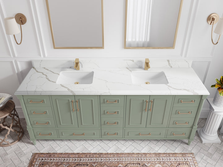 Aberdeen 84 in. W x 22 in. D Double Sink Bathroom Vanity - photo 22