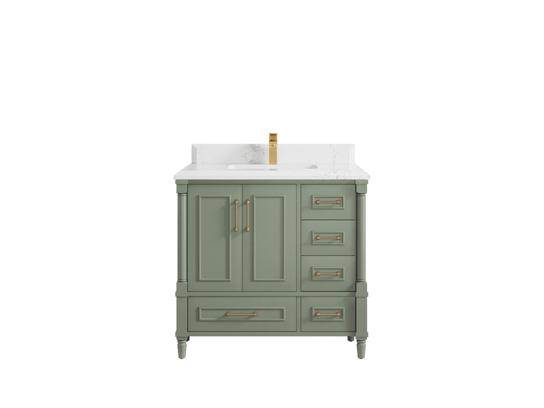 Aberdeen 36 in. W x 22 in. D Center Sink Bathroom Vanity