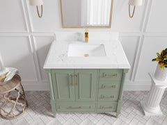 Aberdeen 36 in. W x 22 in. D Center Sink Bathroom Vanity - photo 21