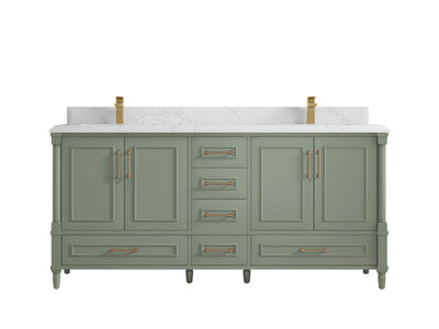 Aberdeen 72 in. W x 22 in. D Double Sink Bathroom Vanity - Willow Bath and Vanity