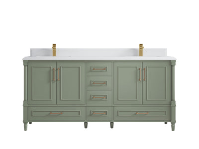 Aberdeen 72 in. W x 22 in. D Double Sink Bathroom Vanity - Willow Bath and Vanity