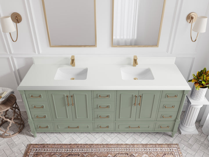 Aberdeen 80 in. W x 22 in. D Double Sink Bathroom Vanity - photo 24
