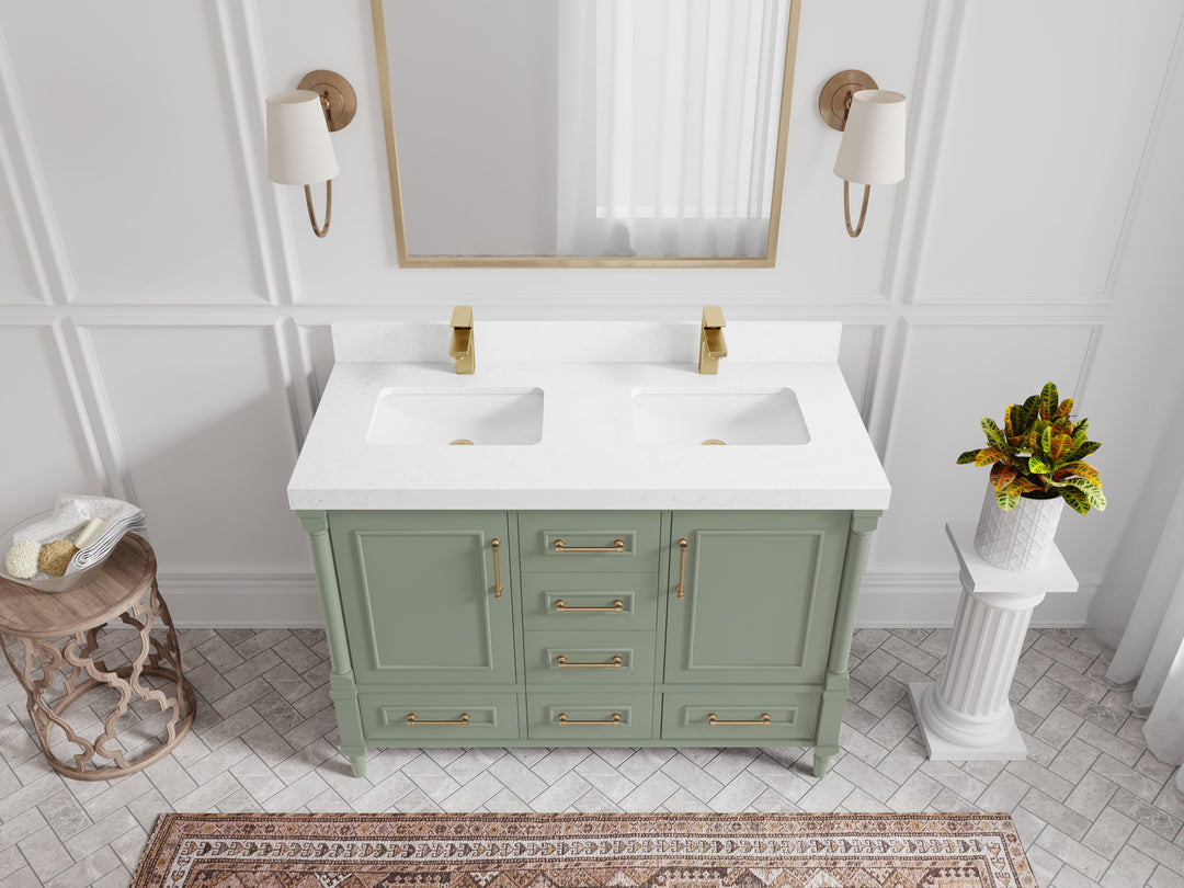 Aberdeen 48 in. W x 22 in. D Double Sink Bathroom Vanity