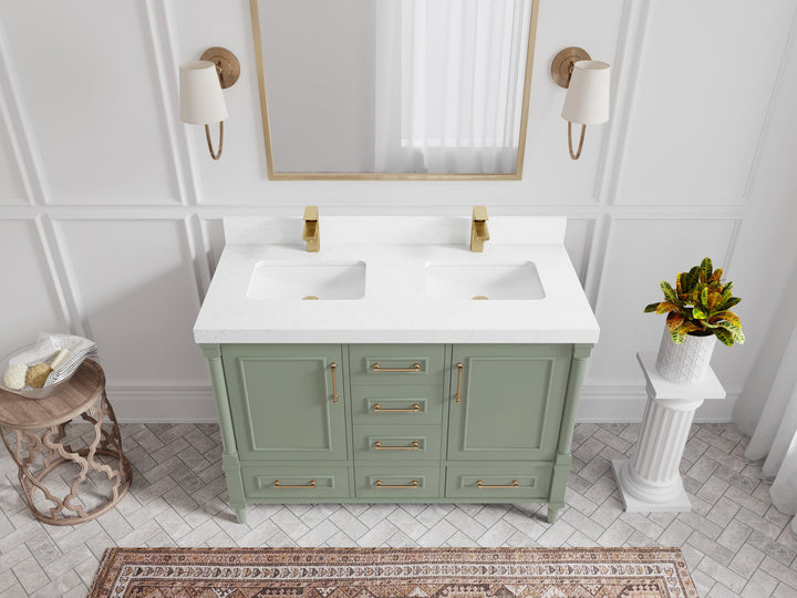 Aberdeen 48 in. W x 22 in. D Double Sink Bathroom Vanity - photo 13