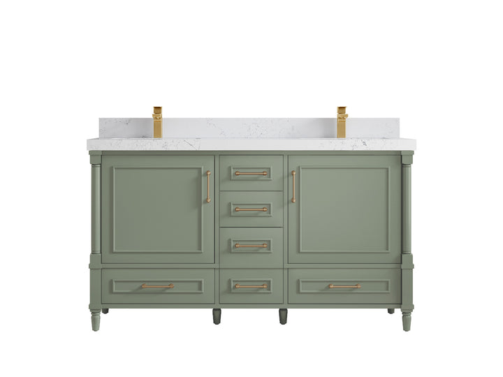 Aberdeen 60 in. W x 22 in. D Double Sink Bathroom Vanity - photo 28