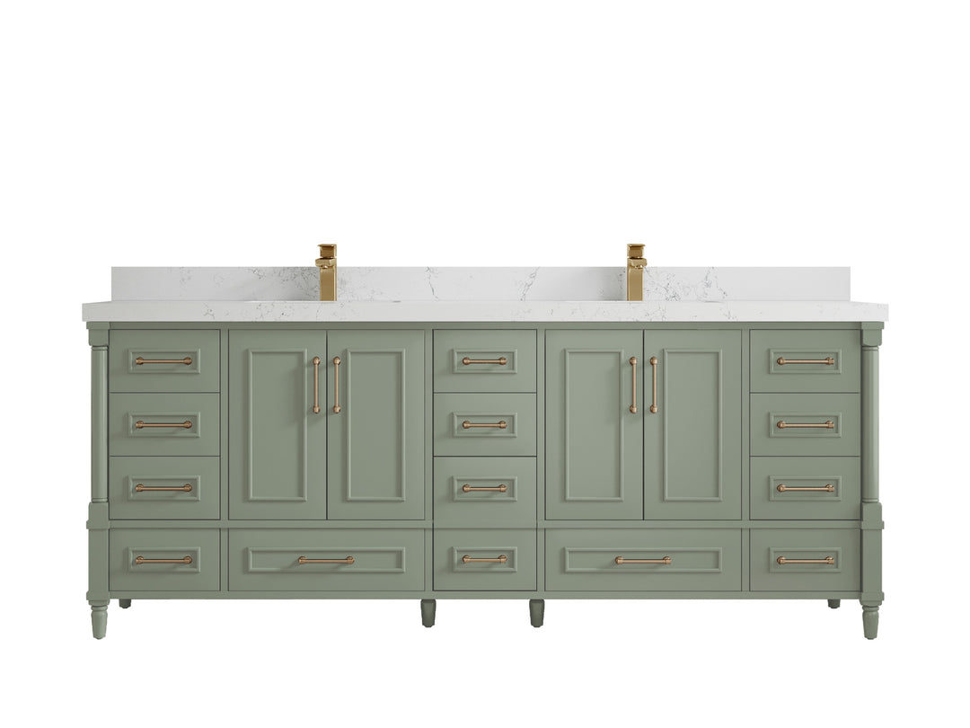 Aberdeen 84 in. W x 22 in. D Double Sink Bathroom Vanity