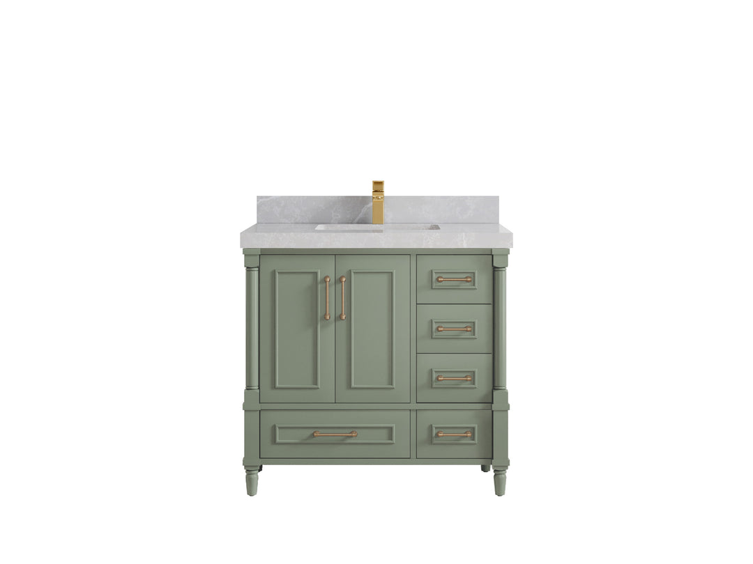 Aberdeen 36 in. W x 22 in. D Center Sink Bathroom Vanity