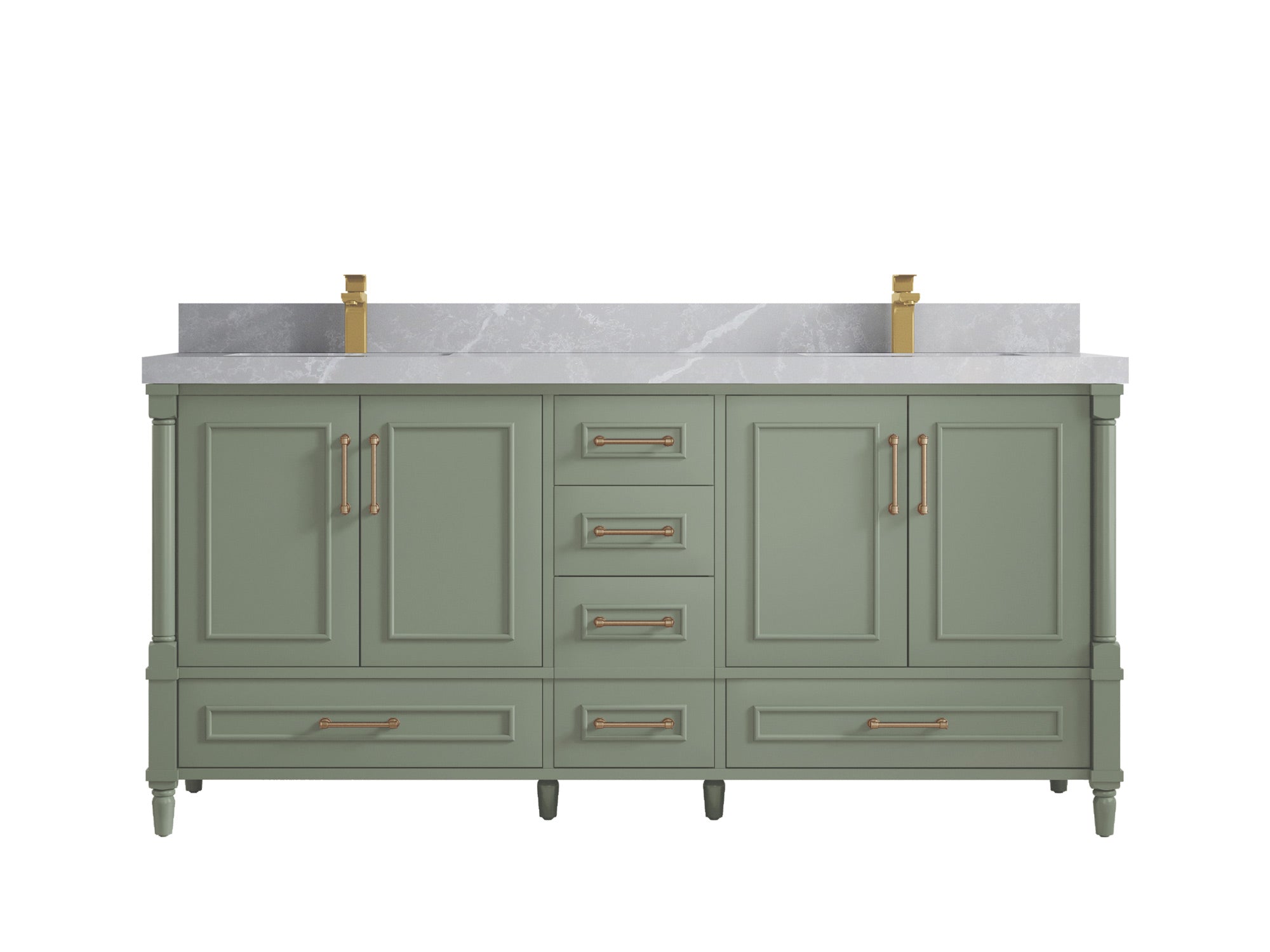 Aberdeen 72 in. W x 22 in. D Double Sink Bathroom Vanity - Willow Bath and Vanity