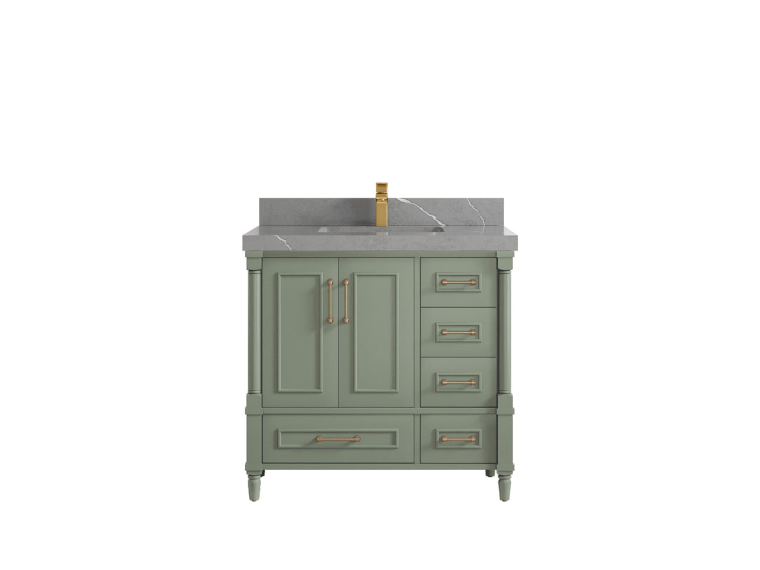 Aberdeen 36 in. W x 22 in. D Center Sink Bathroom Vanity