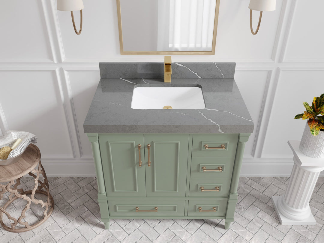 Aberdeen 36 in. W x 22 in. D Center Sink Bathroom Vanity